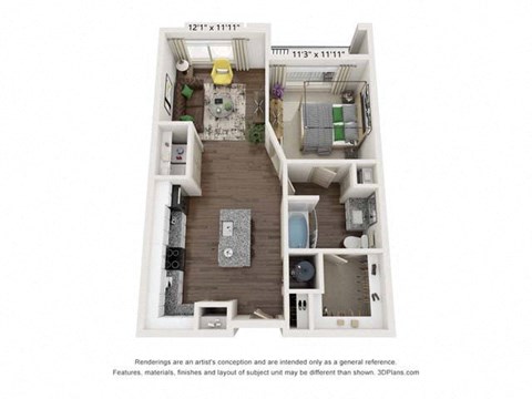 bedroom floor plan  the residences at